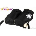 Baby Nellys Rukávník VLNA VLOČKA černá – Zboží Dáma