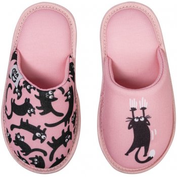 Dedoles veselé dětské papuče Růžové kočky D-K-F-KS-C-T-079