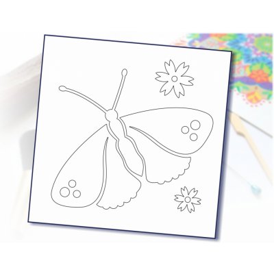 Radost v písku Šablona na pískování motýlek 10x10 cm – Hledejceny.cz