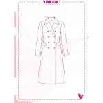 Takoy Elektronický PDF střih dámský dvouřadý kabát Jane-32-38 – Hledejceny.cz