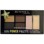 Rimmel London Mini Power Palette paletka očních stínů, rty a tváře 005 Boss Babe 6,8 g – Sleviste.cz