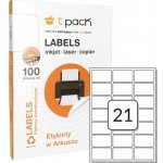 T-Pack ETA07004201 Samolepící etikety 70 x 42 mm 21 ks na A4 100 listů