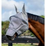 Horseware Maska proti hmyzu Rambo Plus s nosem silver titanium grey & silver – Zboží Mobilmania