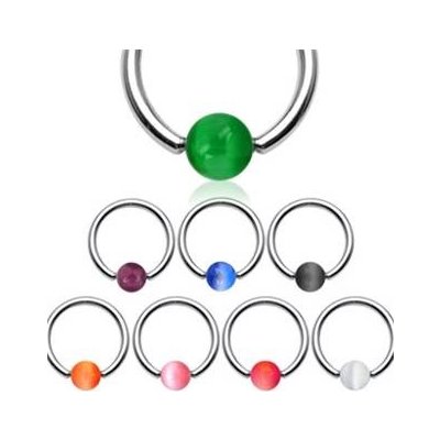 Šperky4U piercing kruh akrylát rozměr K01030-R – Zboží Mobilmania