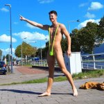 Borat Mankini plavky boratky zelené – Zboží Mobilmania