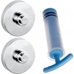 Wenko Premium Shiny set na upevnění bez vrtání stříbrná – Sleviste.cz