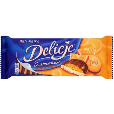 Mondelez Čokoládové Piškoty S Želé Šampaňsko Pomerančové 147g – Zboží Dáma