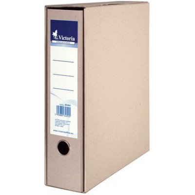 VICTORIA OFFICE Pákový šanon s obalem 75 mm A4 karton přírodní barva – Zboží Živě