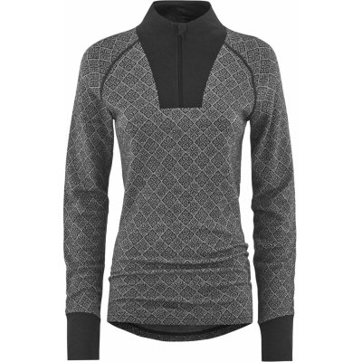 Kari Traa VOSS CASHMERE MIX HALF ZIP 623108-D šedá – Zboží Mobilmania