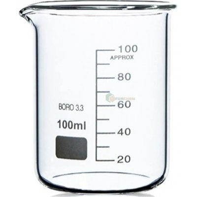 Hirschmann Laborgeräte Kádinka nízká BORO-3.3 Objem: 100 ml – Zboží Dáma