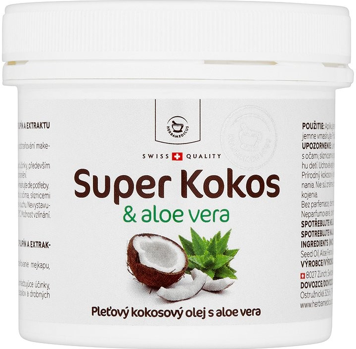 Herbamedicus kokosový olej Super Kokos s aloe vera 150 ml od 195 Kč -  Heureka.cz