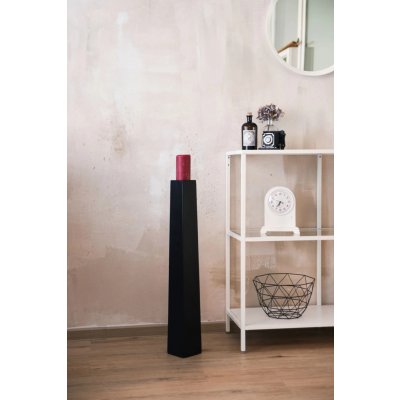 Váza/stojan na svíčky OBELISK, sklolaminát, výška 120 cm, černý mat – Hledejceny.cz