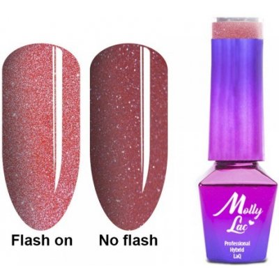 Molly Lac gel lak 608 Lights Everlasting Hnědá 5 ml – Hledejceny.cz