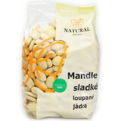 Natural Jihlava Mandle sladké loupané jádra Natural 500 g – Zbozi.Blesk.cz