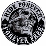 Moto nášivka Ride Forever Spade Skull 9 cm – Zboží Mobilmania