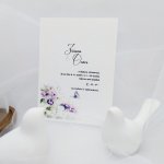 Svatební oznámení Fialové s motýlkem 1, rozměry 10,5 x 14,5 cm – Hledejceny.cz