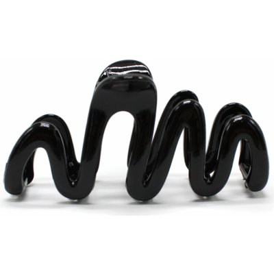 Lesklý černý skřipec na vlasy – Zboží Mobilmania