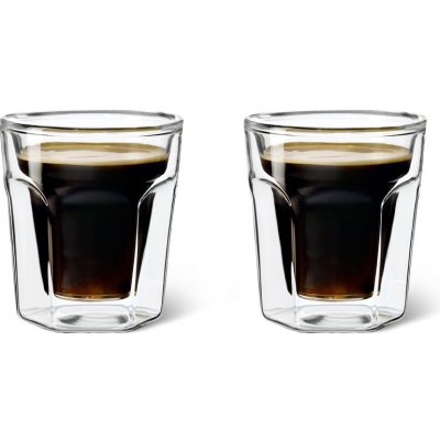 Leopold ViennaDvoustěnný skleněný šálek na Espresso 2 x 100 ml – Zboží Mobilmania