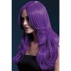 Paruka Fever Khloe Wig Neon Purple Long Wave with Centre Parting