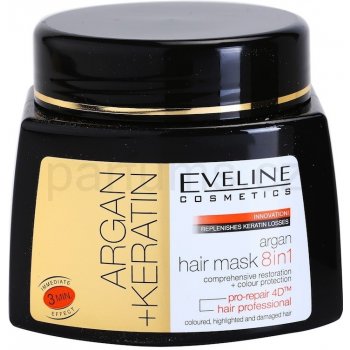 Eveline Argan + Keratin maska na vlasy 8v1 500 ml