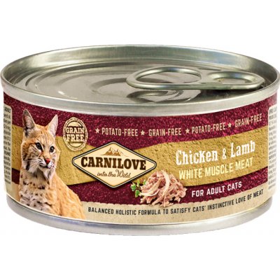 Carnilove Cat Adult Chicken & Lamb 12 x 100 g – Zboží Mobilmania