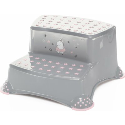 Dvojstupínek k WC/umyvadlu "Unicorn", Grey/Pink – Hledejceny.cz