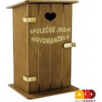 Pokladnička kadibudka Společné jmění novomanželů 11 x 10 x 18 5 cm – Sleviste.cz