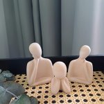 Beton home betonová dekorace rodina táta, máma, dítě 3 ks – Zbozi.Blesk.cz