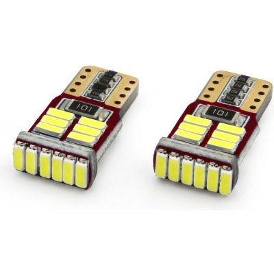 Žárovka LED CANBUS 12V T10 W5W 18SMD 2ks, AMIO – Hledejceny.cz