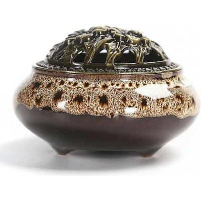 Made in China Keramická kadidelnice - Písková – Zboží Dáma