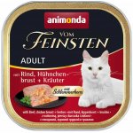 Animonda Vom Feinsten Adult hovězí kuřecí prsa bylinky 100 g – Zboží Mobilmania
