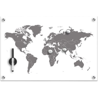 Zeller Světová magnetická tabule 60 x 40 cm
