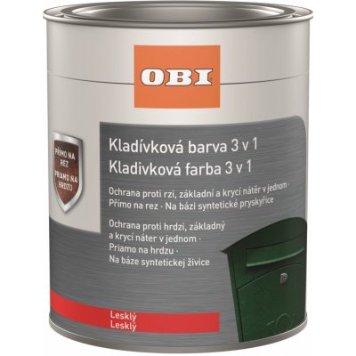 OBI Kladívková barva 3v1 750 ml antracitová