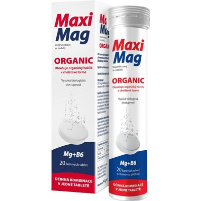 MaxiMag Organic 20 šumivých tablet – Hledejceny.cz