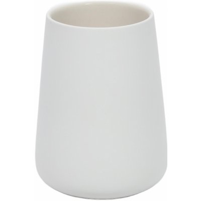 5five Simply Smart Kelímek na kartáčky COCON keramický bílý – Zboží Dáma