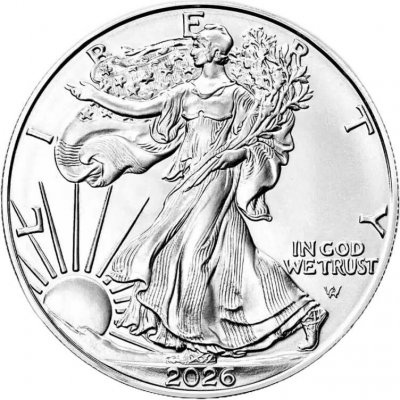 United States Mint stříbrná minceAmerican Eagle 2026 1 oz – Zboží Dáma