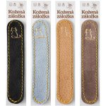Kočka - kožená záložka do knihy Barva kůže: Hnědá semiš (D32), – Hledejceny.cz