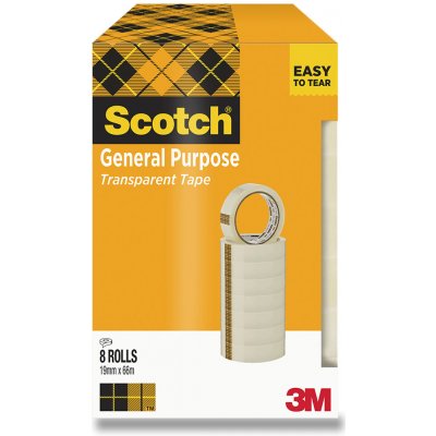 3M Scotch lepicí páska 19 mm x 66 m transparentní – Zboží Živě