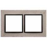 Simon DRN2/93 Betonový rámeček 2-násobný světlý beton/antracit – Hledejceny.cz
