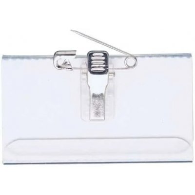 Jmenovka Combi Clip 8101, 54 x 90 mm, čirá, 50 ks – Zboží Dáma