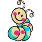 Nažehlovací nášivky Barva: červík 8x5cm – Zboží Mobilmania