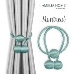 Závěsy - doplňky MONTREAL barva tyrkysová ameliahome – Hledejceny.cz