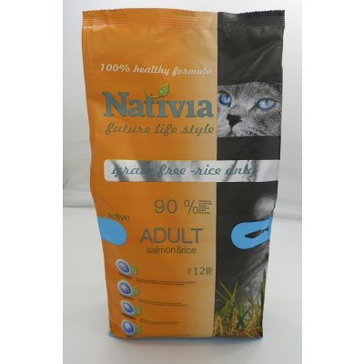 Nativia Cat Adult losos & rýže Active 1,5 kg – Hledejceny.cz