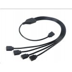 Akasa - RGB LED kabel -splitter- 50 cm AK-CBLD04-50BK – Hledejceny.cz