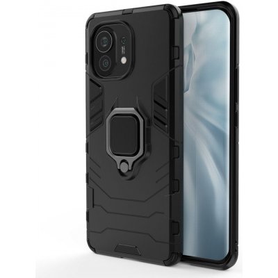 IZMAEL Odolné Pouzdro Ring Armor Case pro Xiaomi Mi 11 - Černá KP9715