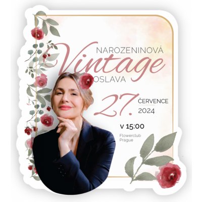 Personal Personal Personalizované pozvánky Vintage oslava – Zboží Dáma