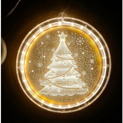 Foxter 3D LED Vánoční ozdoba s přísavkou 16 cm – Hledejceny.cz