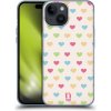 Pouzdro a kryt na mobilní telefon Apple Pouzdro Head Case Apple iPhone 15 SRDÍČKA BAREVNÁ