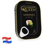 Adriatic Queen Sardinky v olivovém oleji 105 g – Zbozi.Blesk.cz