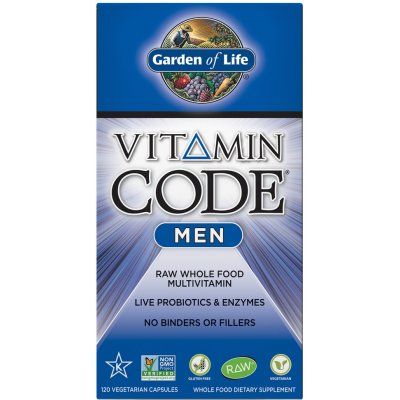 Garden of Life Vitamin Code Men Multivitamín pro muže 120 kapslí – Zboží Mobilmania